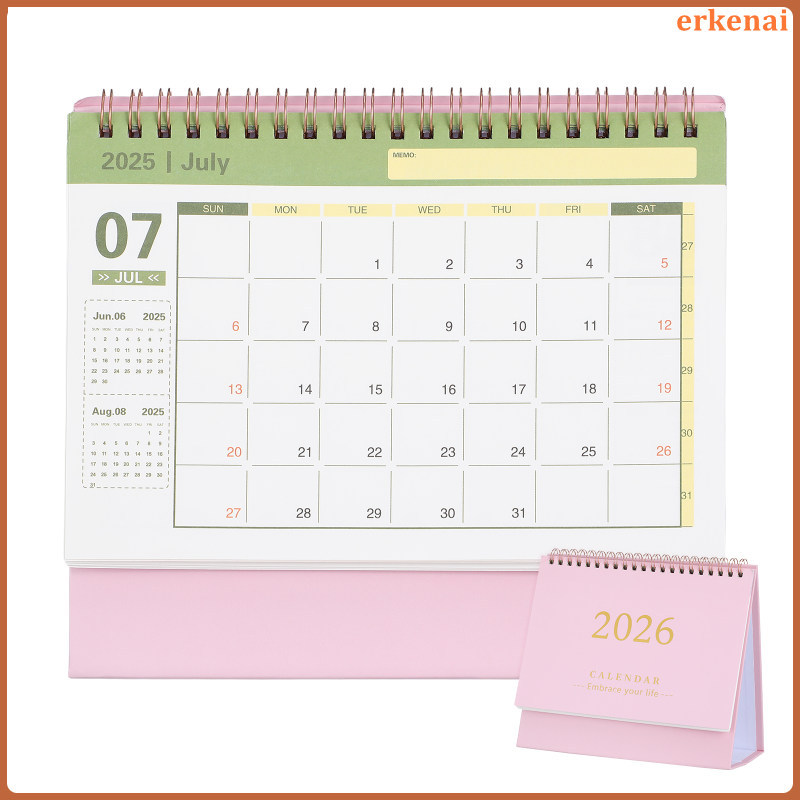1Home Sử dụng Lịch để bàn giấy nhỏ 2026 erkenai