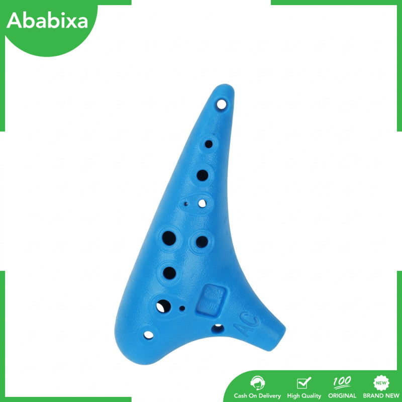 Nhựa bền Ocarina 12 lỗ Alto C Ocarina Sáo Ocarina Nhạc cụ chuyên nghiệp dành cho người mới bắt đầu v