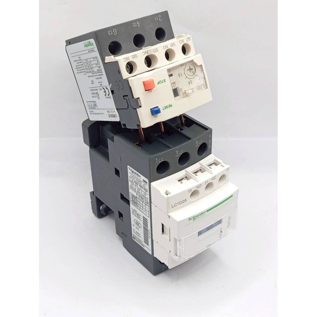 Bộ Công Tắc LC1D25 + LRD21C Schneider Electric TeSys D LC1D25 Từ Tính