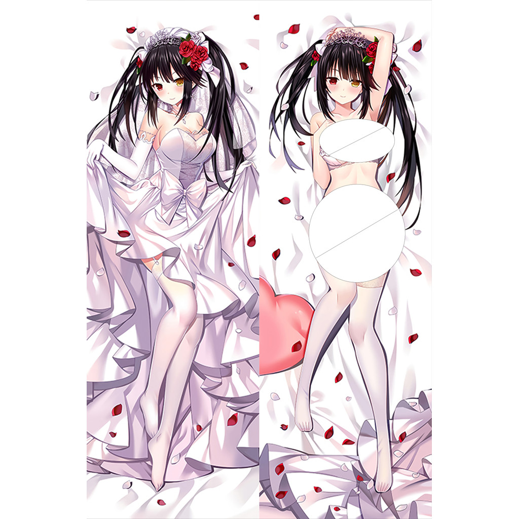 Dakimakura kurumi-tokisaki Vỏ Gối Toàn Thân Anime Otaku Vỏ Gối Trò Chơi Ném Đệm