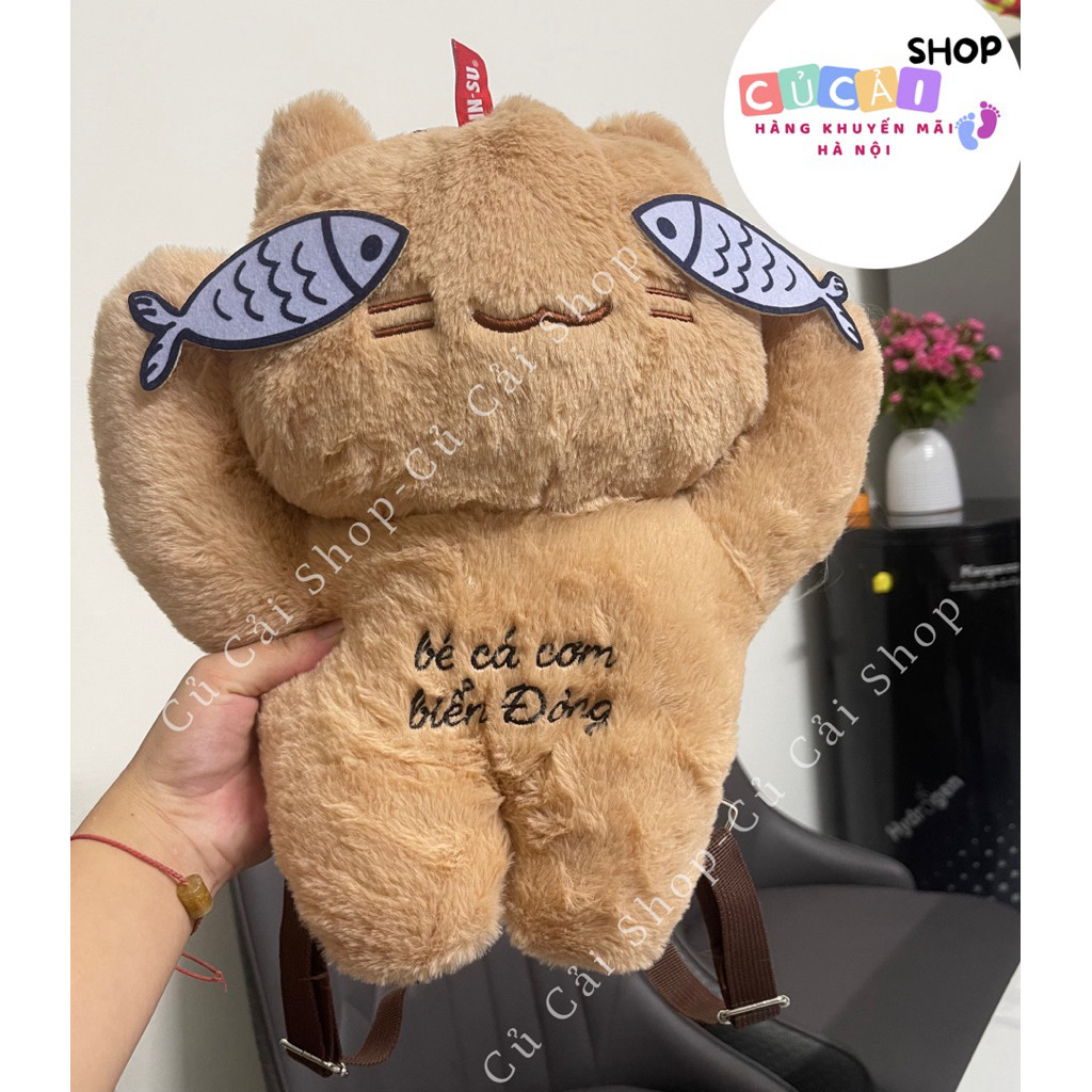 Balo bé cá Chinsu và balo gấu/capybara Chinsu