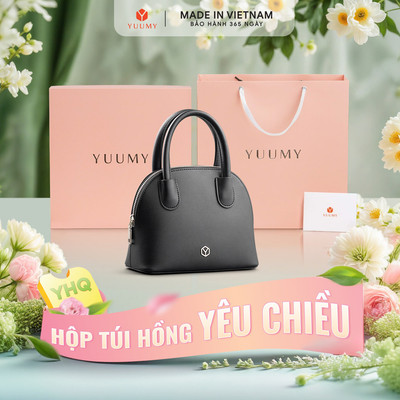 Bộ hộp quà YUUMY (Túi đeo chéo nữ YUUMY YN282 + Hộp quà YHQ2 + Túi giấy YTG2 + Túi rút BVR3838 + Thiệp cảm ơn YBT1)