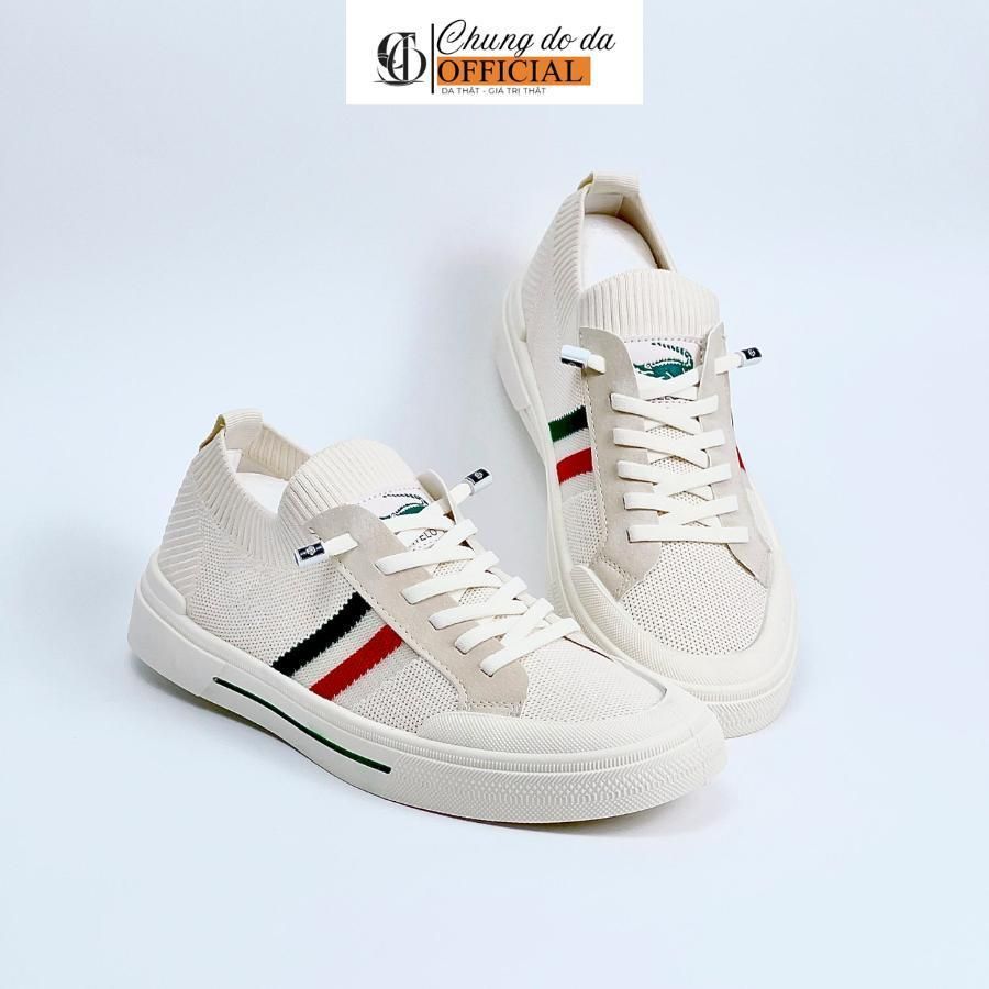 Giày Thể Thao Nam Cartelo Vải Dệt Kim 4 Lớp Thoáng Khí ( Chung Đồ Da ) Đế phẳng Cao Su Đúc Sneaker 2