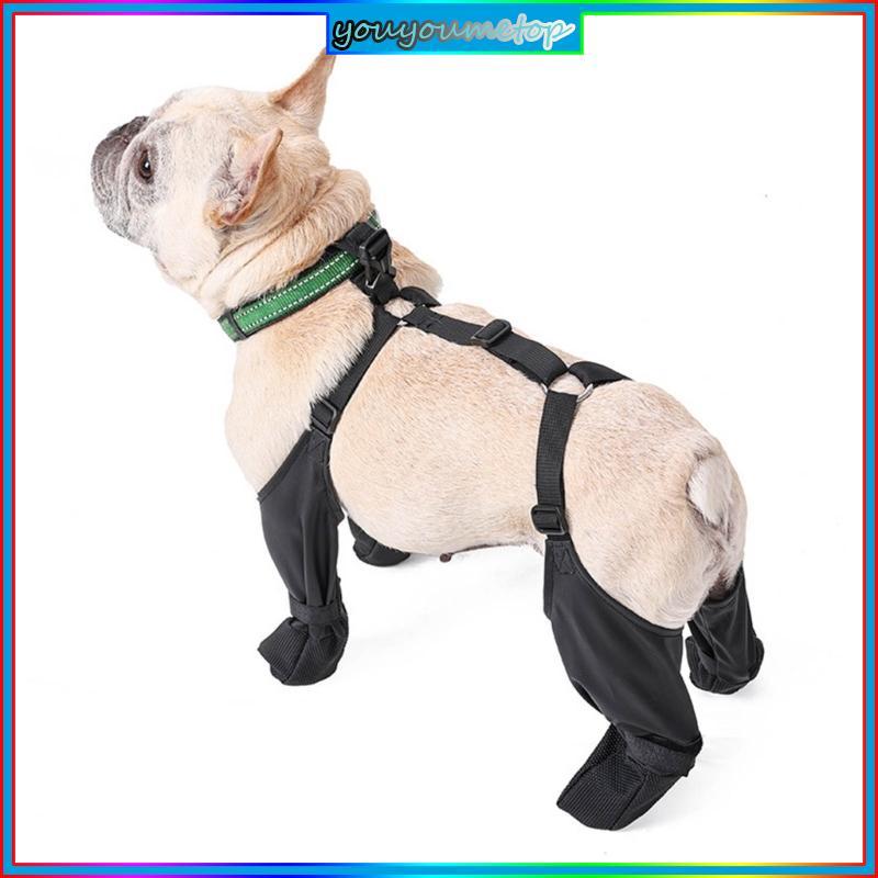 YOUYO Chó Tuyết Booties Tất Boot Mưa Booties Chống Trơn Trượt Chống Thấm Nước Thoáng Khí Có Thể Đeo 