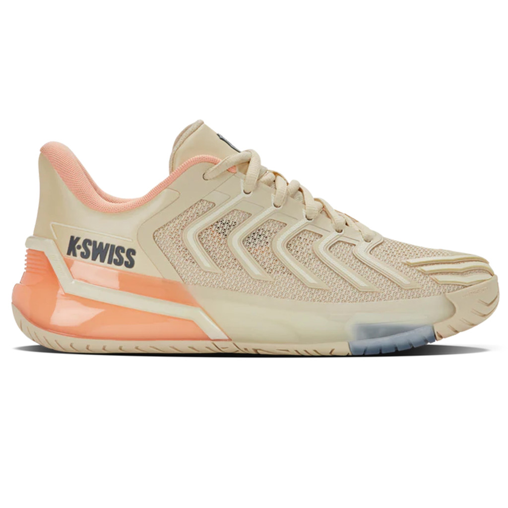 Giày Pickleball Nữ Kswiss ULTRASHOT 4 WHITECAP GRAY/PEACH PARFAIT/EGRET