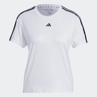 adidas Gym & Training AEROREADY Train Essentials 3-Stripes Tee Women White IC5040