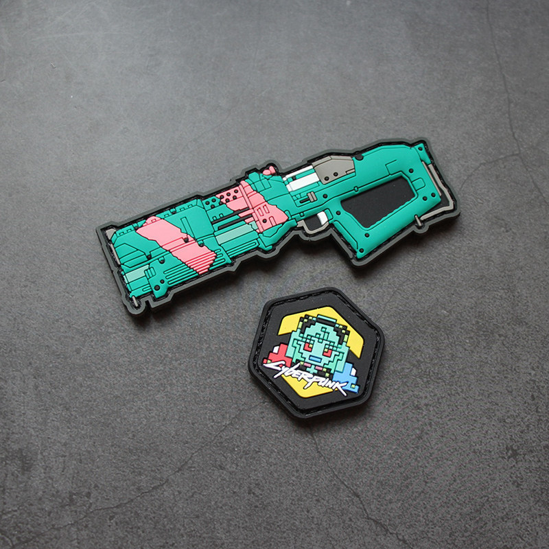 CP2077 Edge Runner Rebecca PVC Mini Patch Q Phiên bản Velcro Morale Patch