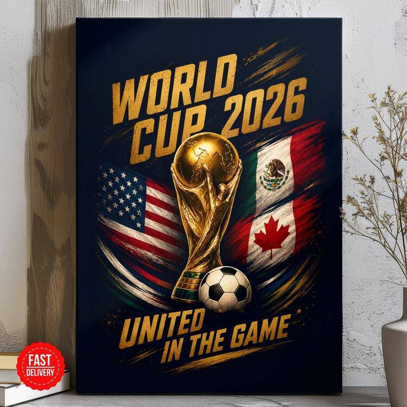 World Cup Poster In & Canvas _ Soccer Football World Cup Poster 2026 _ Soccer Gift _ World Cup So