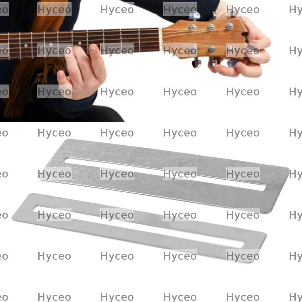 HYCEO 3 Bộ Guitar Fret Guard, Thép Màu Bạc Wrap, Bền Kích Thước 7,8Cm Fretboard Guard Guitar Fret Đá