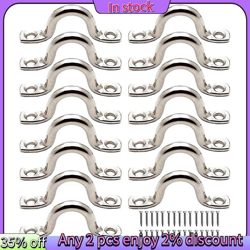 Còn hàng-15 Chiếc Thép Không Gỉ Peck Tấm Mắt Móc Trần Kayak Tấm Mắt Kayak Miếng Lót Kayak Cho Kayak 