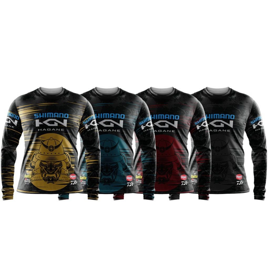 Samurai Black Edition Trang phục câu cá Thăng hoa Jersey saiz XS-5XL