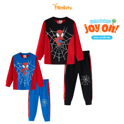   Đồ bộ thun tay dài người nhện Spider-Man Marvel bé trai Rabity 561.900