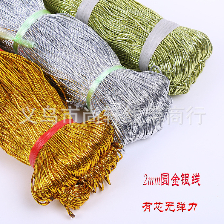❈ ❈ 2mm ❈ ▽ ❈ ❈ ❈ ❈ ❈ ❈ ❈ ❈ ❈ 🍎 ❈ ❈ ❈ ❈ ❈ ❈ ❈ diy ❈ ❈ ❈ ❈ Dây hành tây lõi tròn 2mm dây vàng và bạc 