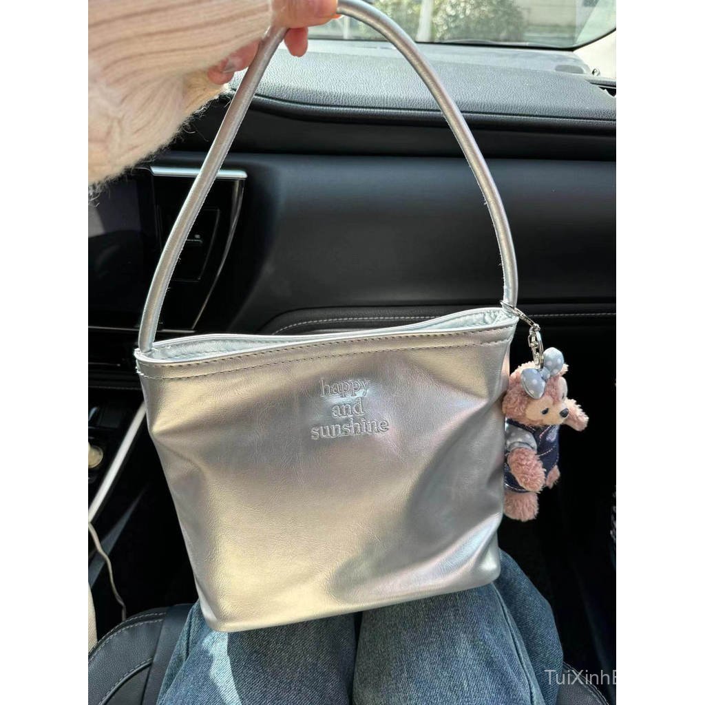 Bag2026Summer simple and stylish small tote bag, handbag, nylon underarm bag
