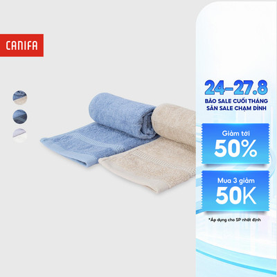 Combo 2 khăn mặt 50x28cm CANIFA 9HA26A004