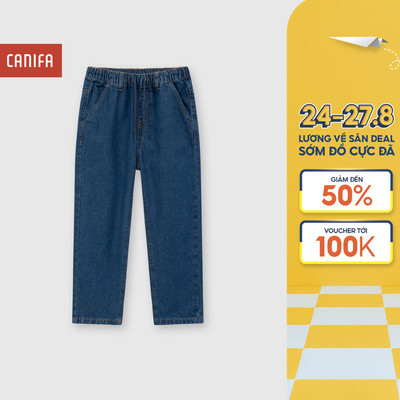 Quần jeans bé trai CANIFA dáng jogger rộng rãi 2BJ25A003