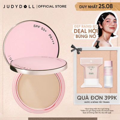 Phấn Nén Chống Nắng JUDYDOLL 2-Way Cake Powder Foundation Phấn phủ Phấn nền Che phủ Mờ lỗ chân Lông Mịn lì Kiềm dầu 8.5g