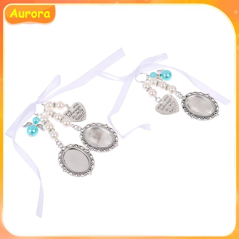 COD Wedding Bouquet Tim Khung Ảnh cho đám cưới Bộ nhớ Bridal ren oval Bridal Charm thiên thần Mặt dâ