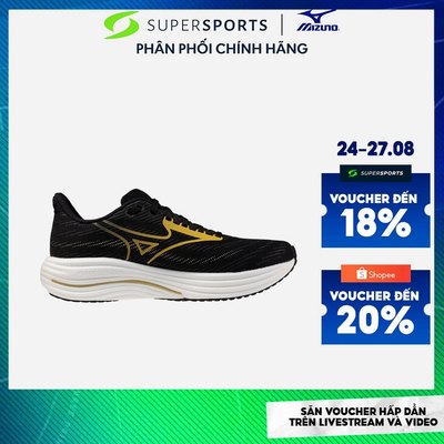 Giày Chạy Bộ Nam Mizuno Wave Rider 29 - Đen - J1GC250355