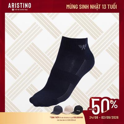 Tất nam cổ trung Aristino thiết kế dệt sợi thoáng khí, công nghệ kháng khuẩn, khử mùi - ASC019