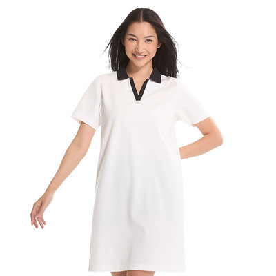 Short Sleeve Polo Dress Nữ Skechers LifestylePhysicalAcademiaCollectionTrendy Polo Dress-L125W038-0018 Online Sale