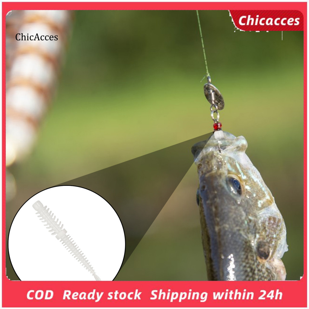 < ChicAcces > Bộ Mồi Câu Cá Giun Thực Tế 8 Chiếc 8cm Mồi Giun Mềm Topwater Bionic Leech Mồi Câu Cá G