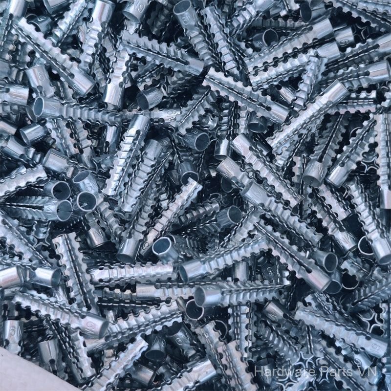 Tắc kê sắt nở dạng răng cưa 6mm 8mm thay thế tắc kê nhựa kèm vít tự khoan bền đẹp giá tốt