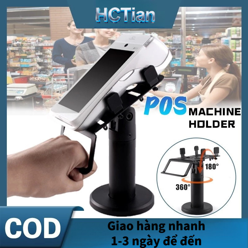 Máy Pos đứng quay hiển thị điều chỉnh hiển thị thanh toán tín dụng thẻ khoang 360 độ quay máy