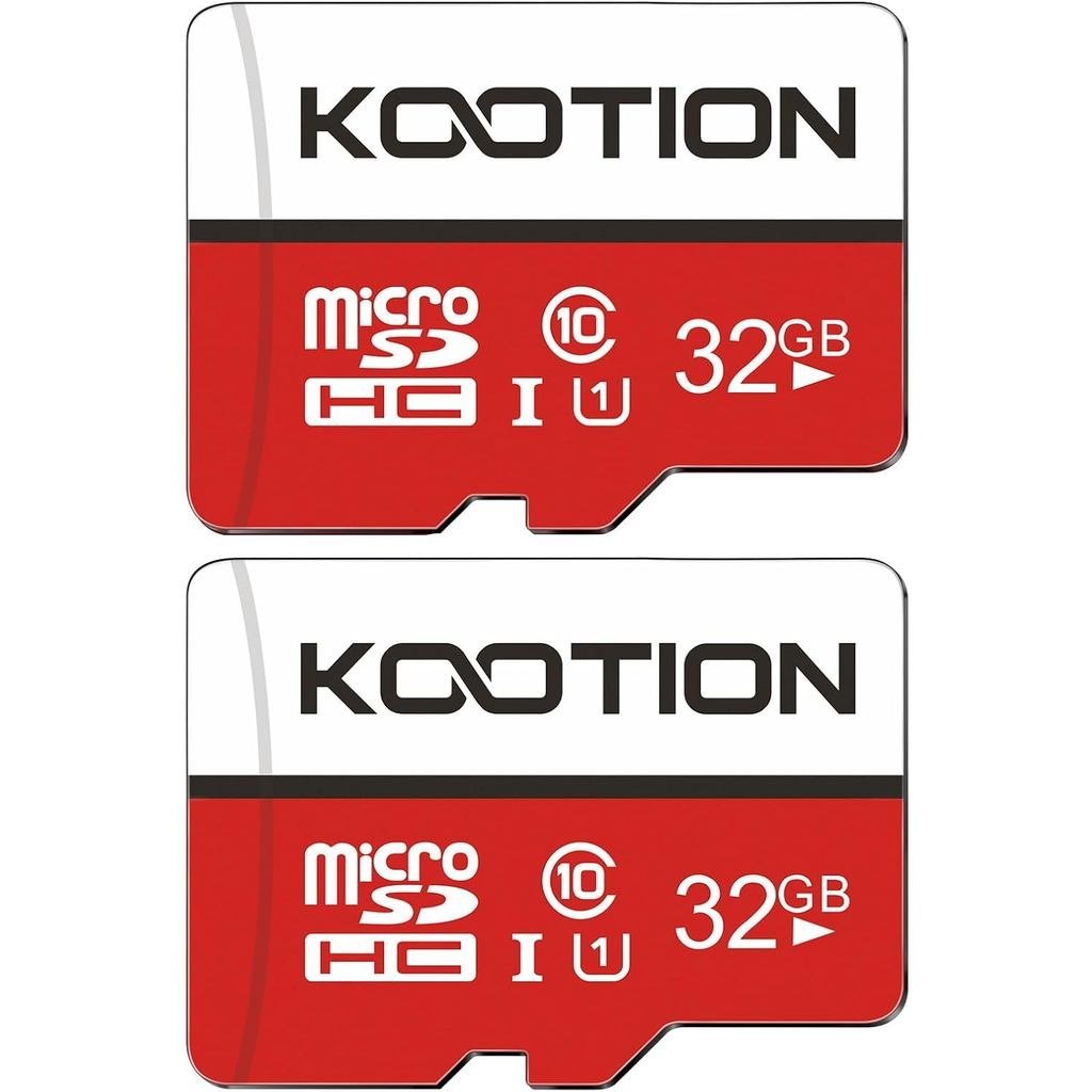 KOOTION 32GB Micro SD Card 2-Pack Class 10 Micro SDHC Card UHS-I Memory Card, High Speed TF Card, C1