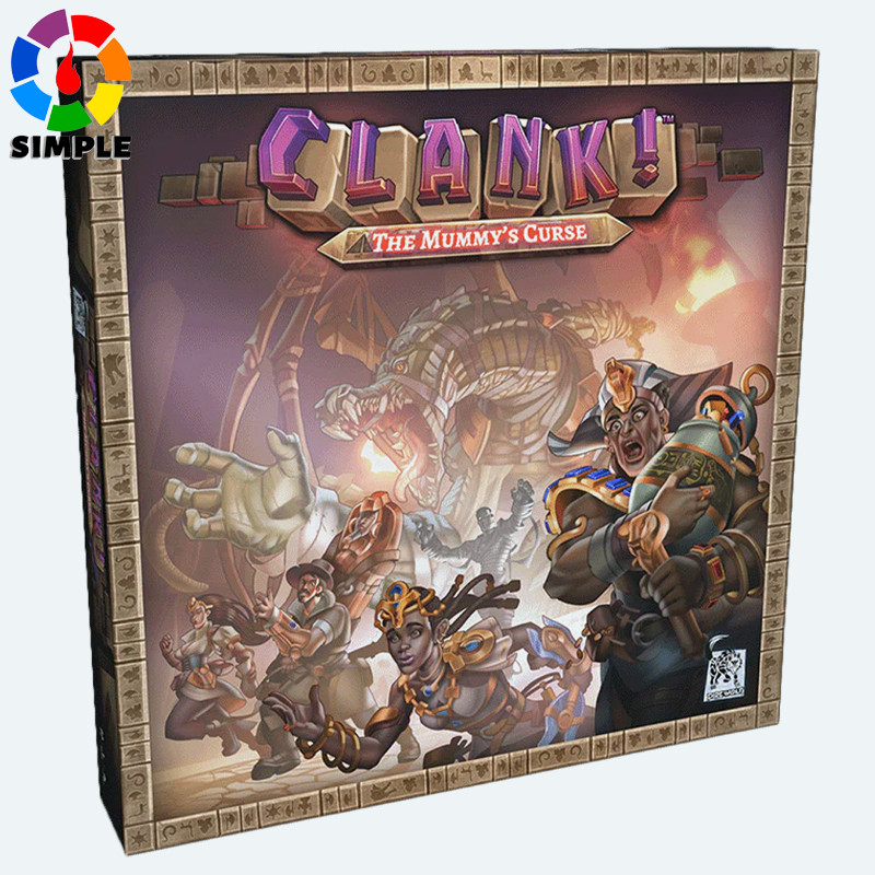Clank The Mummy’s Curse Board Game, Deck‑Building Adventure Game, Ancient Egyptian Tomb Exploration 