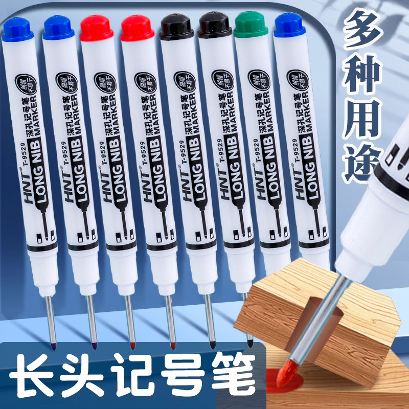 Bút đánh dấu đầu dài Chống thấm nước Chống dầu Không phai màu Chế biến gỗ Bút đánh dấu đặc biệt Ngói