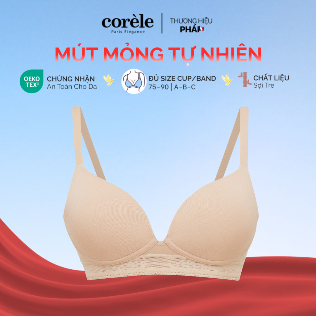 [TOP ÁO LÓT SỢI TRE MÙA HÈ] áo ngực nữ bamboo cao cấp mút mỏng không gọng, lưng chữ U 2 lớp gom gọn 