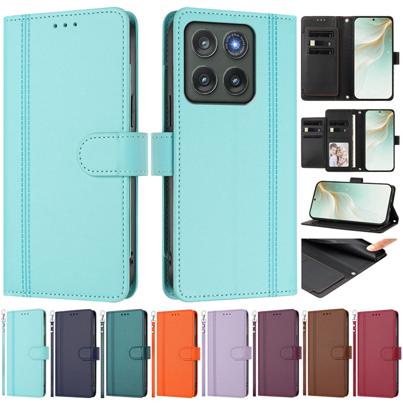 Ốp Lật Da Cho Motorola Edge 2026 / Moto Edge 2025 / Edge 2024 / Edge2022 / Edge + 2023 Ốp Lưng Đa 9 