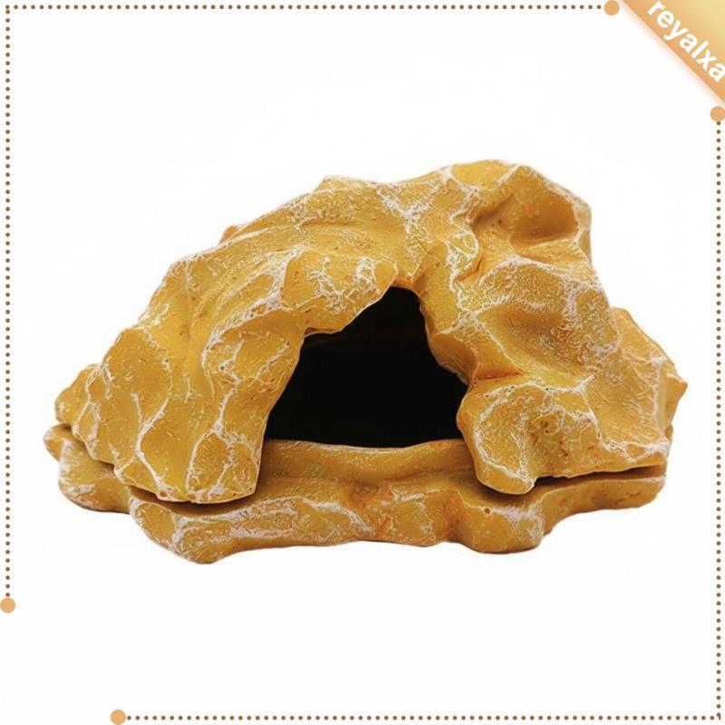 Pet Rock Hide Dễ dàng làm sạch Nơi ẩn náu bằng đá giả Đế ổn định cho Terrarium