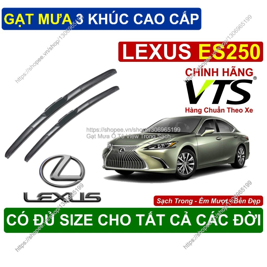 Gạt Mưa 3 Khúc Kính Lái Lexus ES250, Cặp Gạt Mưa  Kính Lái Cho Các Dòng Xe Lexus ES250