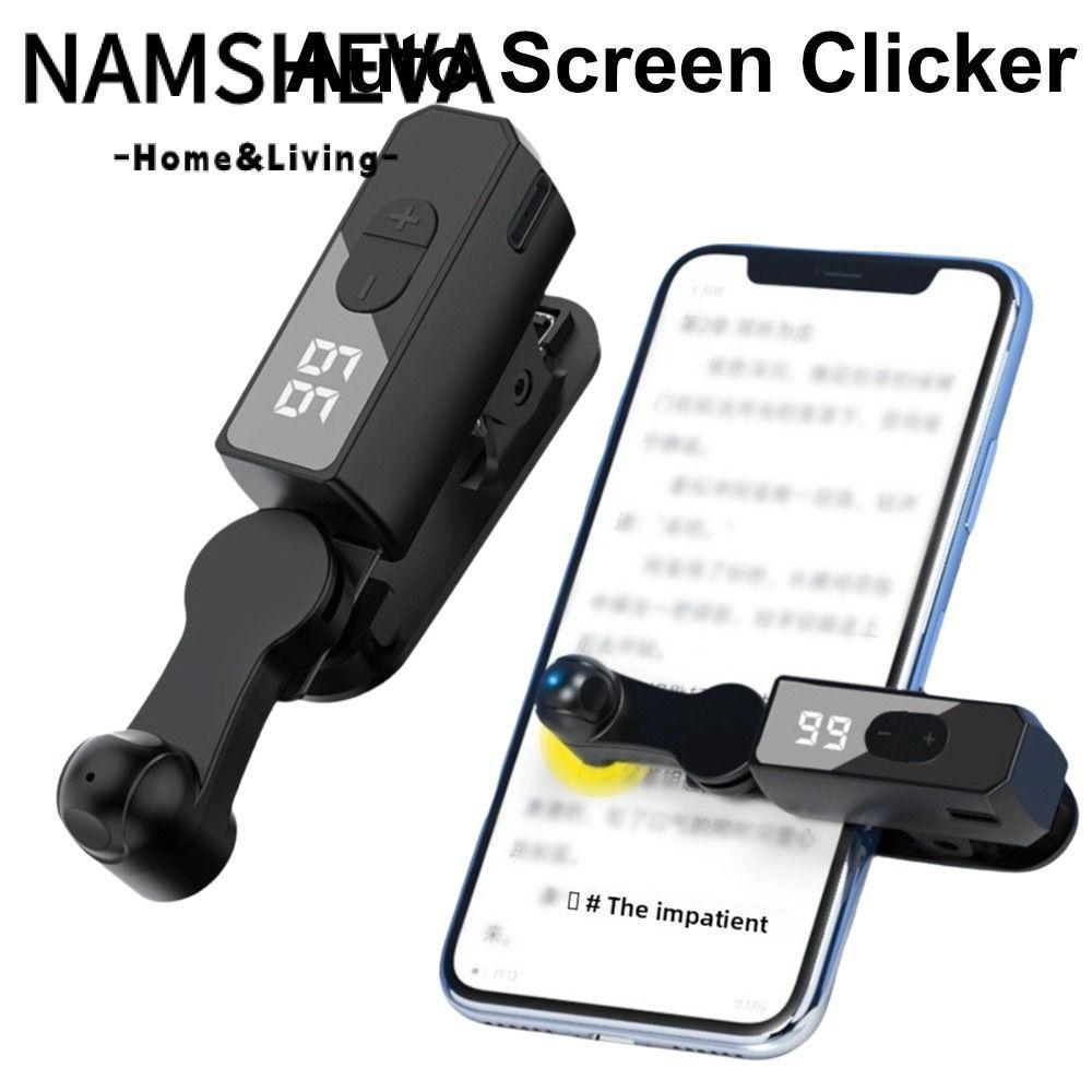 NAMSHEVA Electric Auto Page Turner, Click nhanh Mini Auto Screen Click, Portable Physical 107 Gears 