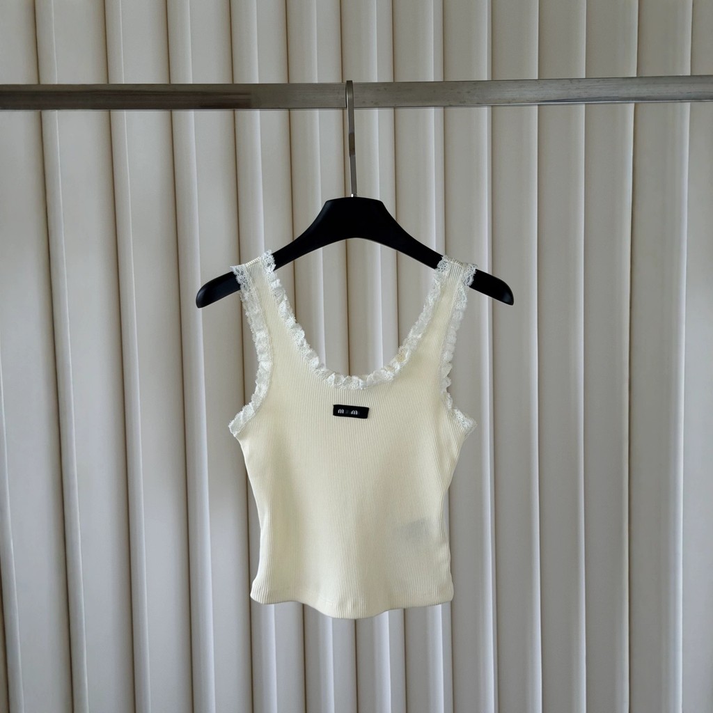 9CMY MU * * Áo Vest nữ tay ngắn ren