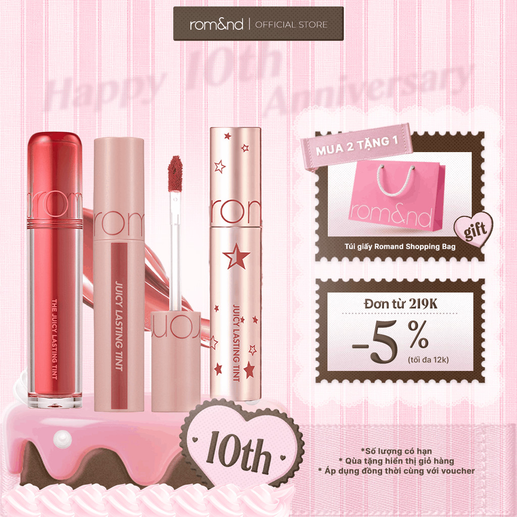 [Rom&nd x KOL] Son Romand Juicy Lasting Tint/ Glasting Water Tint/ Color Gloss/ Melting Balm/ Dewyfu