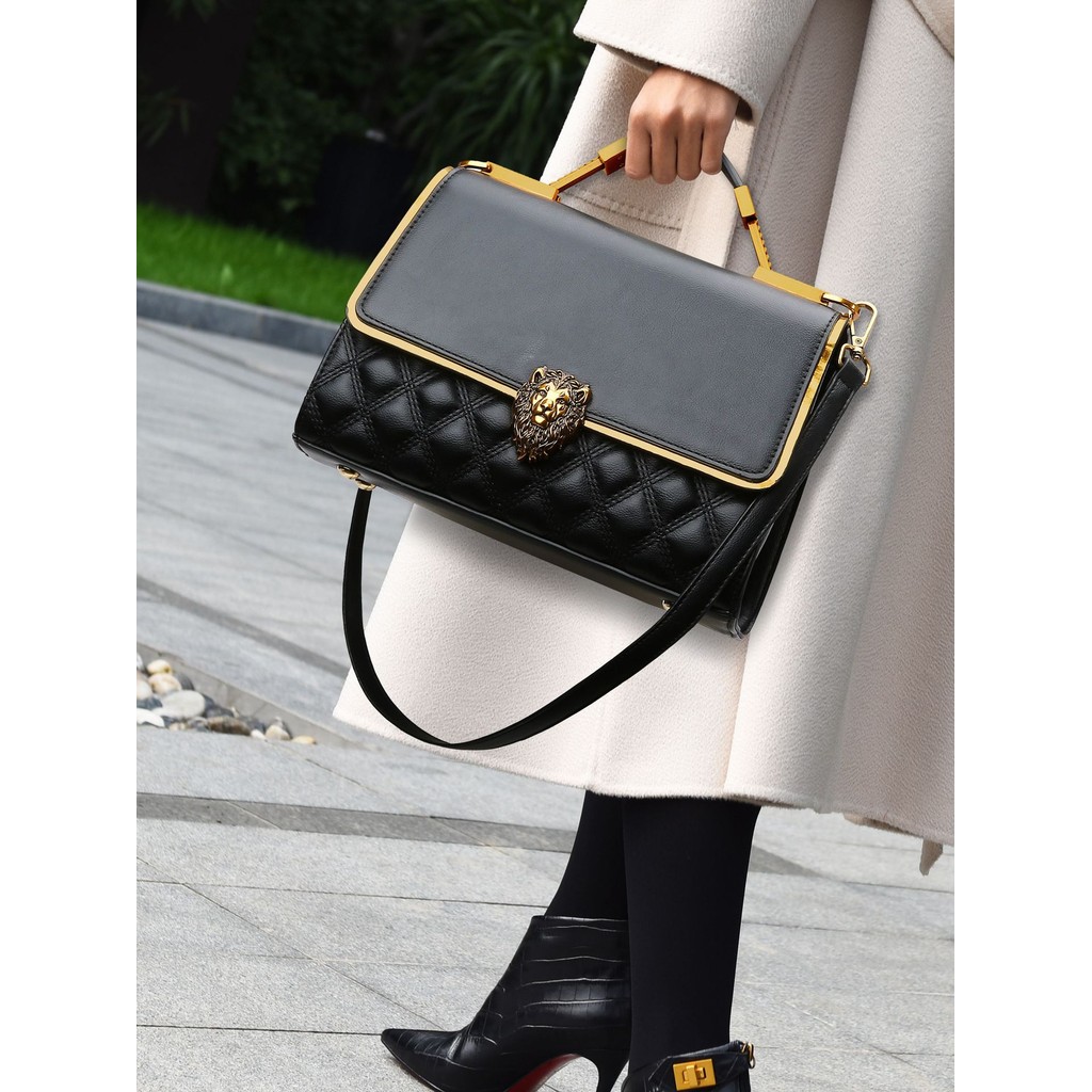 9.21 Túi xách họa tiết dệt họa tiết cao cấp Sense Thiết kế dung lượng lớn Sense Messen