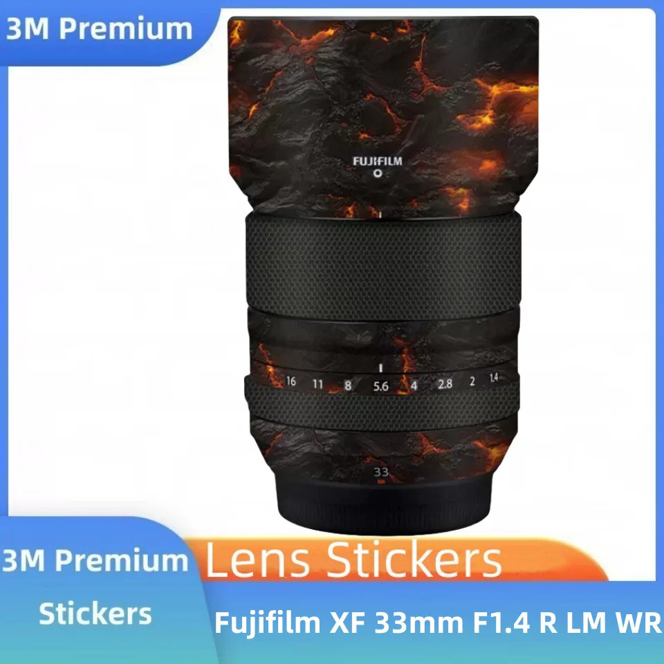 Dành Cho Fuji XF33mm Decal Vinyl Bọc Phim Ống Kính Máy Ảnh Bảo Vệ Thân Miếng Dán Bảo Vệ Áo Khoác Cho