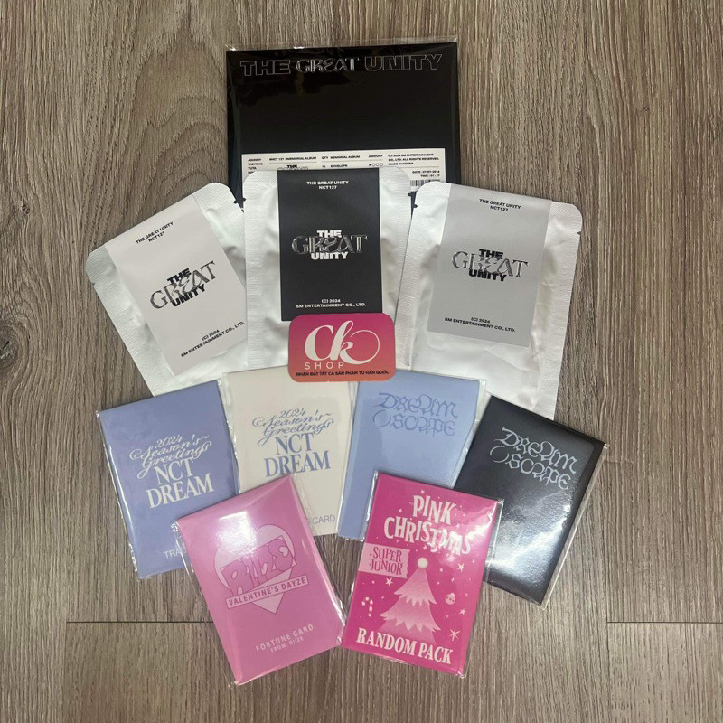Bộ ảnh bo góc trading photocard 2024 SSGT, PINK CHRISTMAS - NCT 127, NCT DREAM, RVV, Super Junior, R