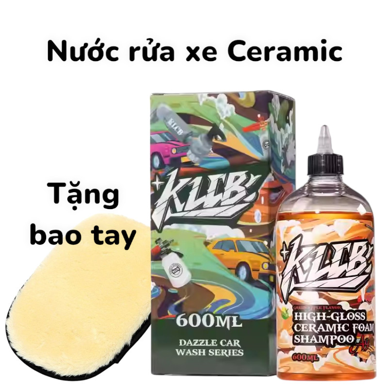 KLCB A9 Nước rửa xe làm sạch đặc biệt phủ Ceramic kháng nước hai trong một [600ml]