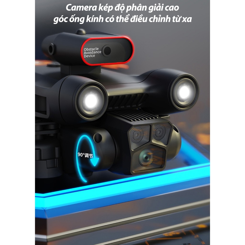Drone Flycam M17,điều khiển từ xa Camera kép HD,Điều chỉnh góc ống kính từ xa,chức năng tránh chướng ngại vật | BigBuy360 - bigbuy360.vn