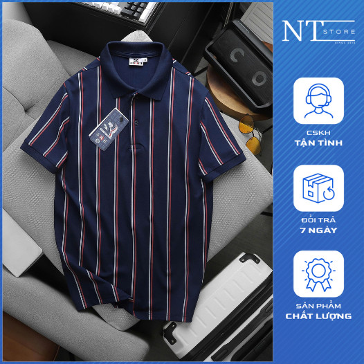 Áo thun polo nam LAUREL body thun cá sấu lạnh co giãn form chuẩn SRB - Áo polo nam cao cấp NTstore