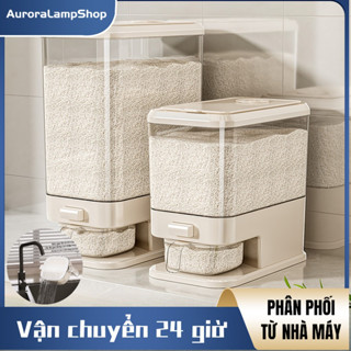 Hộp đựng gạo nắp kín chống ẩm côn trùng thiết kế tối ưu không gian thùng gạo 5kg 10kg