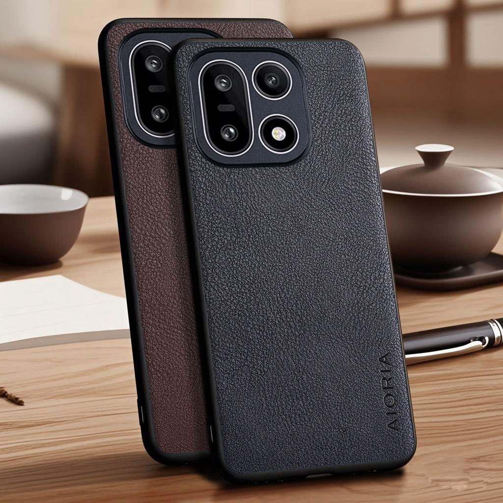 Ốp Lưng Cho Oneplus 15 13 13R 12 12R 11R 10T Pro Vegan Giả Lychee Sỏi Da Vỏ Điện Thoại funda Cho One