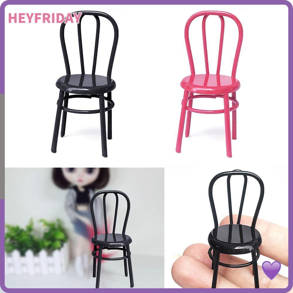 HEYFRIDAY Mô hình nội thất ghế thu nhỏ Mô hình búp bê Mini Trang trí nhà búp bê Phụ kiện nhà búp bê