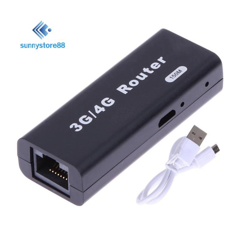 Bộ định tuyến di động Mini Bộ định tuyến 3G / 4G Wlan Hotspot 150Mbps Bộ định tuyến không dây USB RJ