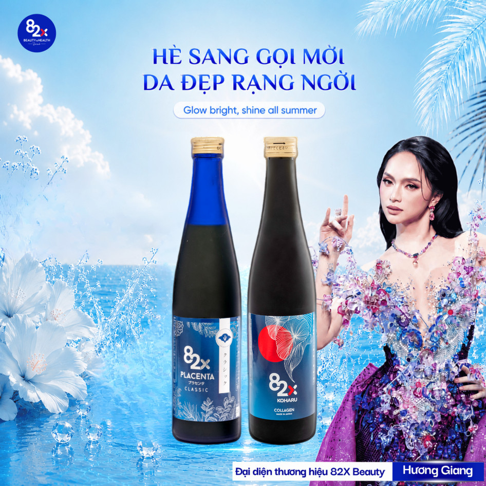 Combo 2 Chai Nước Uống Collagen 82X Gồm PLACENTA CLASSIC - COLLAGEN KOHARU (500ml/Chai)