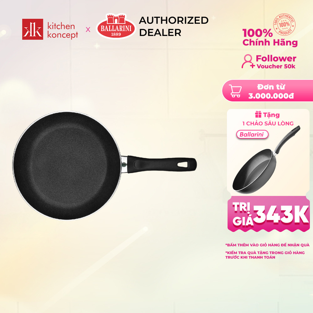 BALLARINI - Chảo chiên chống dính Bologna Keravis - 24cm